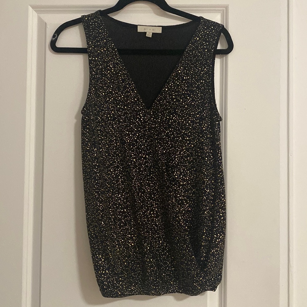 Eri & Ali Gold Metallic Tank